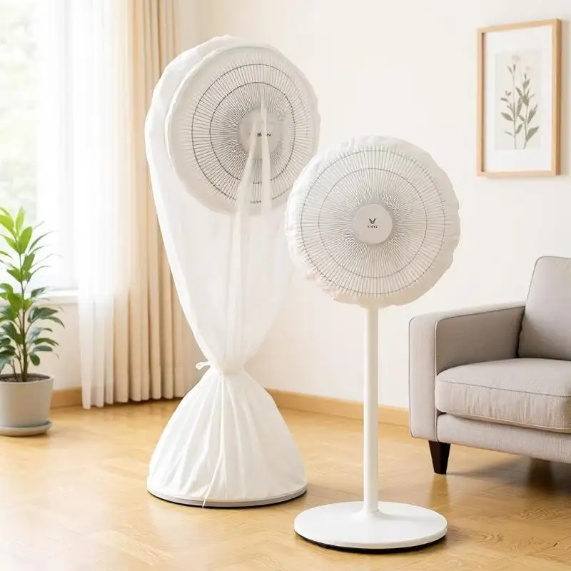 Universal PEVA Round Floor Fan Dust Cover Waterproof Washable Damp Resistant Protector For Electric Fan Storage Supply