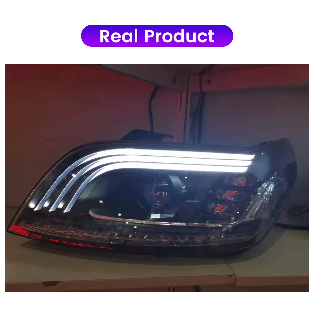 

Пара светодиодных автомобильных фар в сборе для Chevrolet Lova 2009-2010, линза проектора, фара DRL, поворотные передние фары Plug and Play