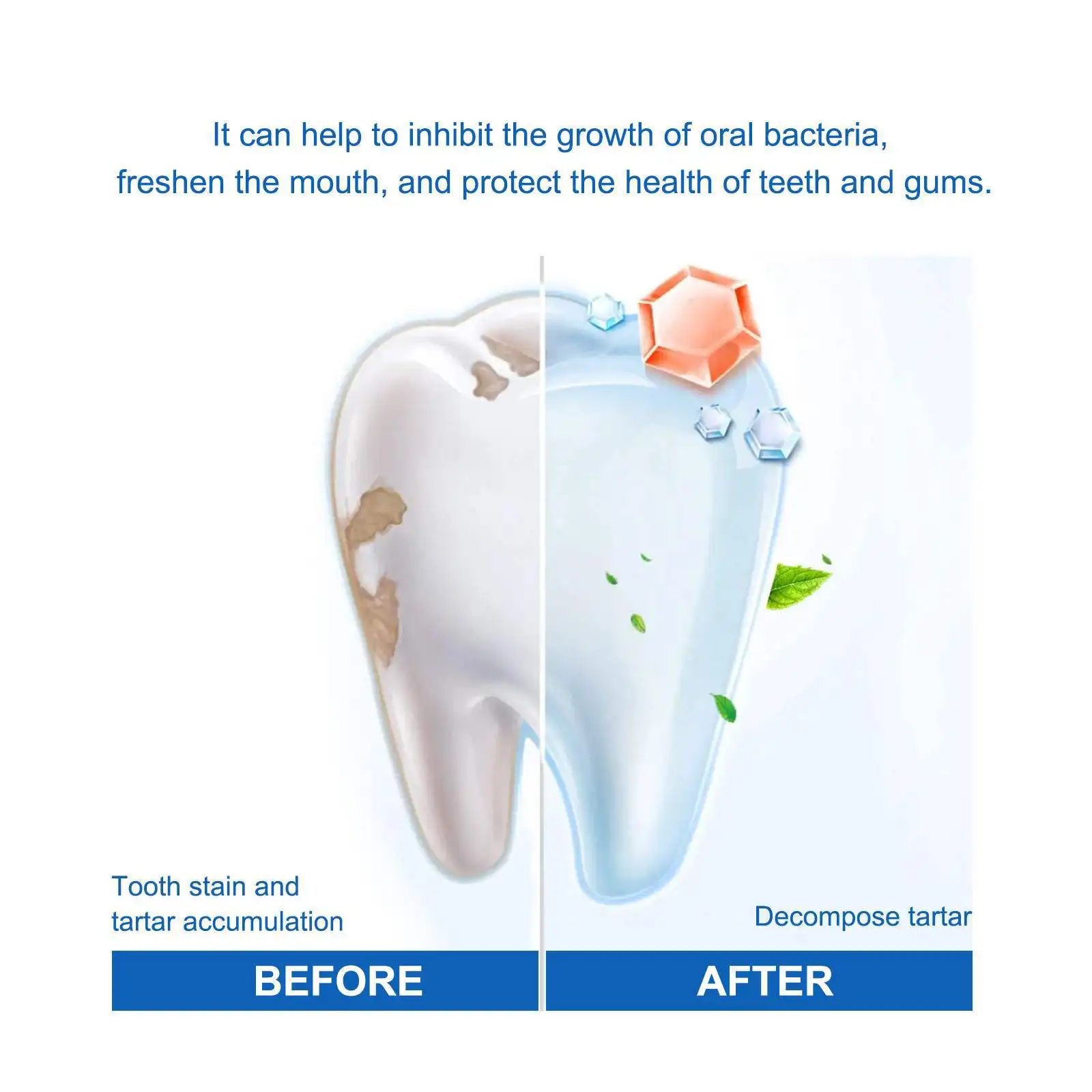 Teeth Whitening Essence Remove Plaque Yellow Black Smoke Stains Tooth Fresh Breath Oral Hygiene Brighten Dental Cleansing Serum