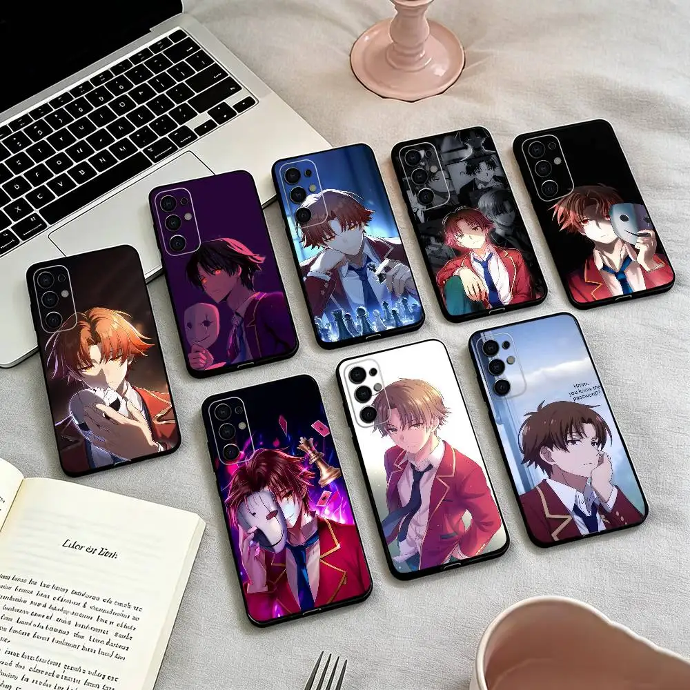 

Classroom of Elite-e Ayanokoji-i Phone Case Black Silicone Soft For Samsung S25,S24,S21,S22,S23,S30,Ultra,S20,Plus,Fe,Lite