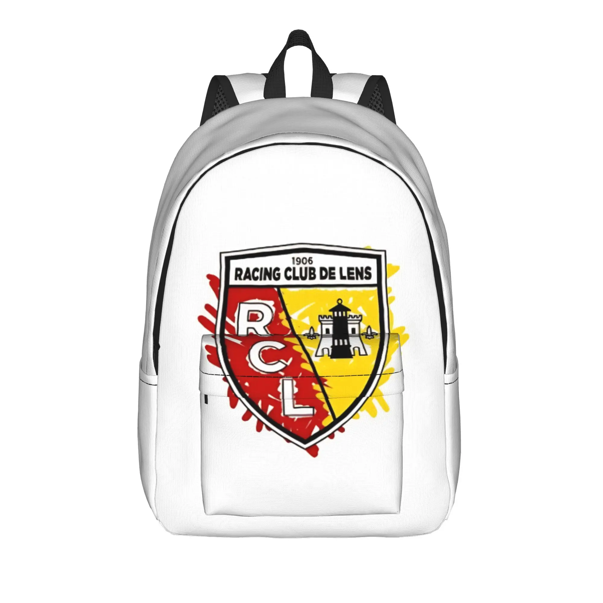 Back to school season football crest Schoolbag RC Lens Men Women Adult Personalised Backpack