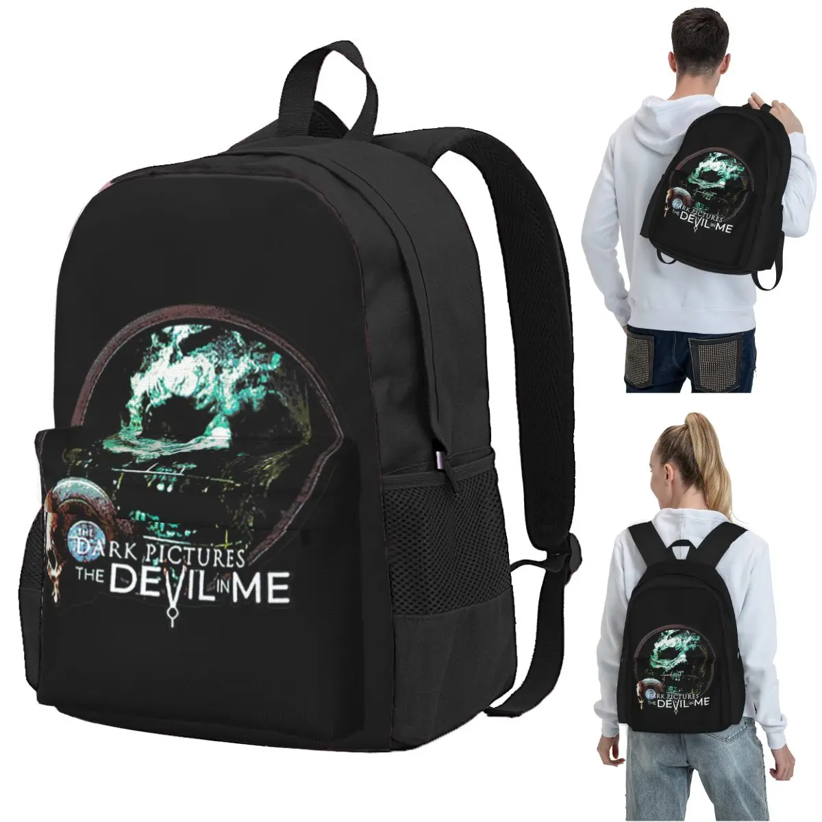 The Dark Pictures Anthology(Game) Backpack Student BookBag Kids School Bag Computer Shoulder Bags for Men Women