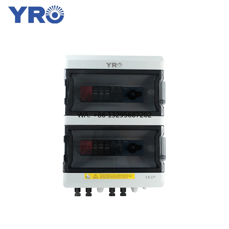 

YRO 4 in 2 Out 1000V PV Combiner Box Solar System Outdoor Solar Energy 4 Strings IP65 Waterproof Electric Box Caja De Combiner