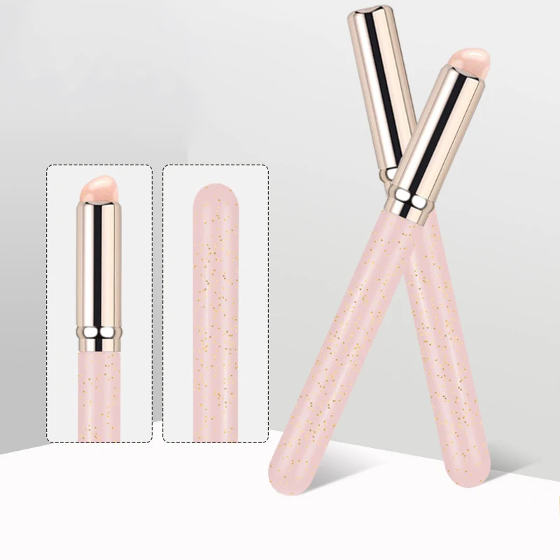 1PC 100% brandneue qualität Make-Up Pinsel Mit Abdeckung Q Weiche Runde Kopf Lippenstift Applikator Lip Kosmetische Werkzeug Multi-verwenden