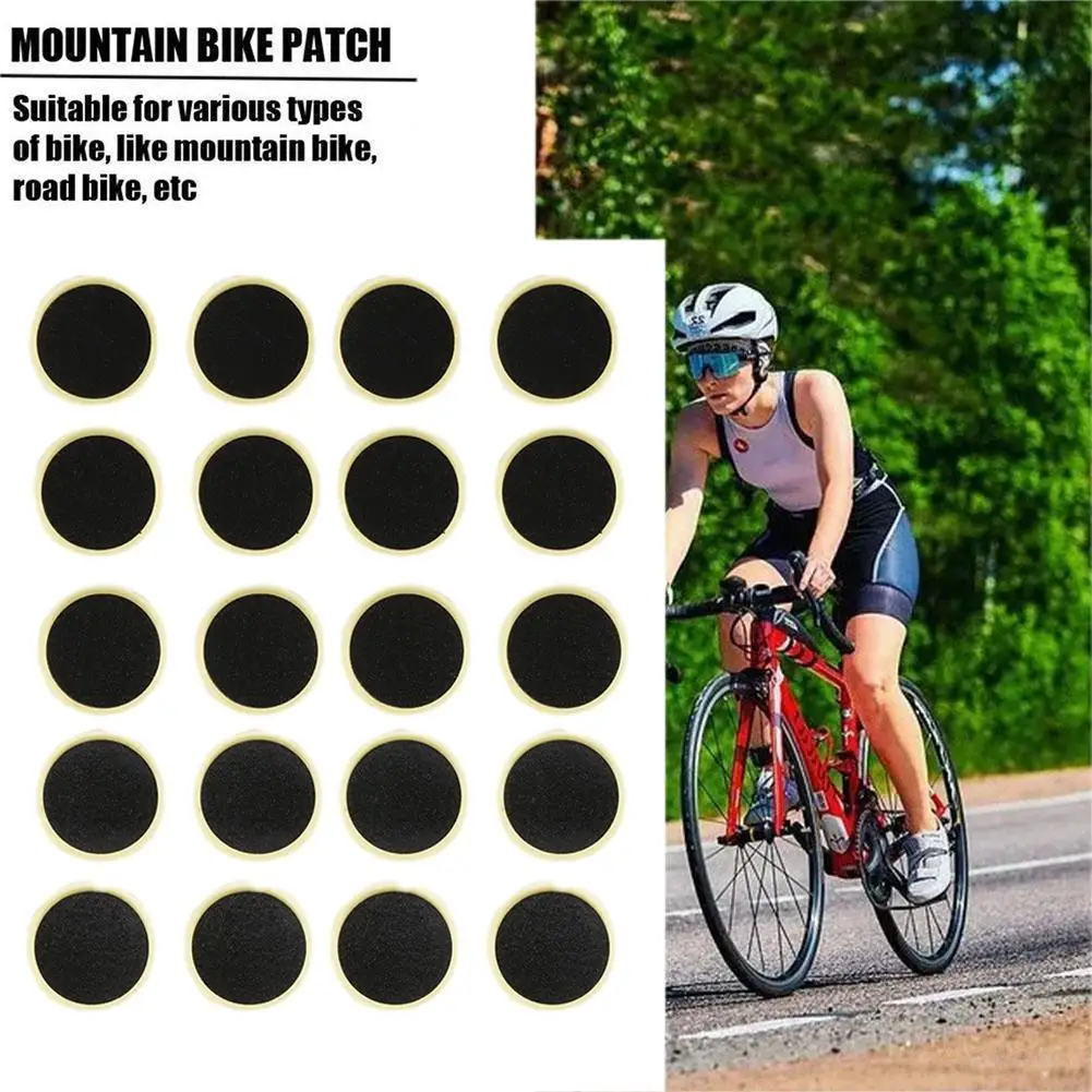 Bicycle Tire Patch Repair Tool Kit 20 Pcs Tyre Protection No-glue Quick Drying Fast For MTB Bike Inner Tube Glueless Patche N5K1