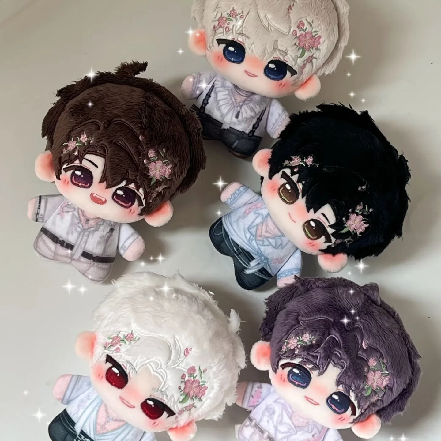 Love and Deepspace Blossom Rendezvous 10cm Sylus Aster Caleb Rafayel Zayne Cotton Plush Doll Keychain Pendant Gift