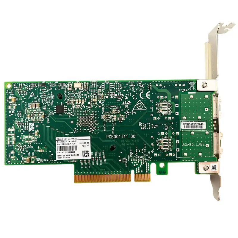 Network Ethernet Card MCX4121A-ACAT PCIe 3.0 X8 2-port 25G SFP28