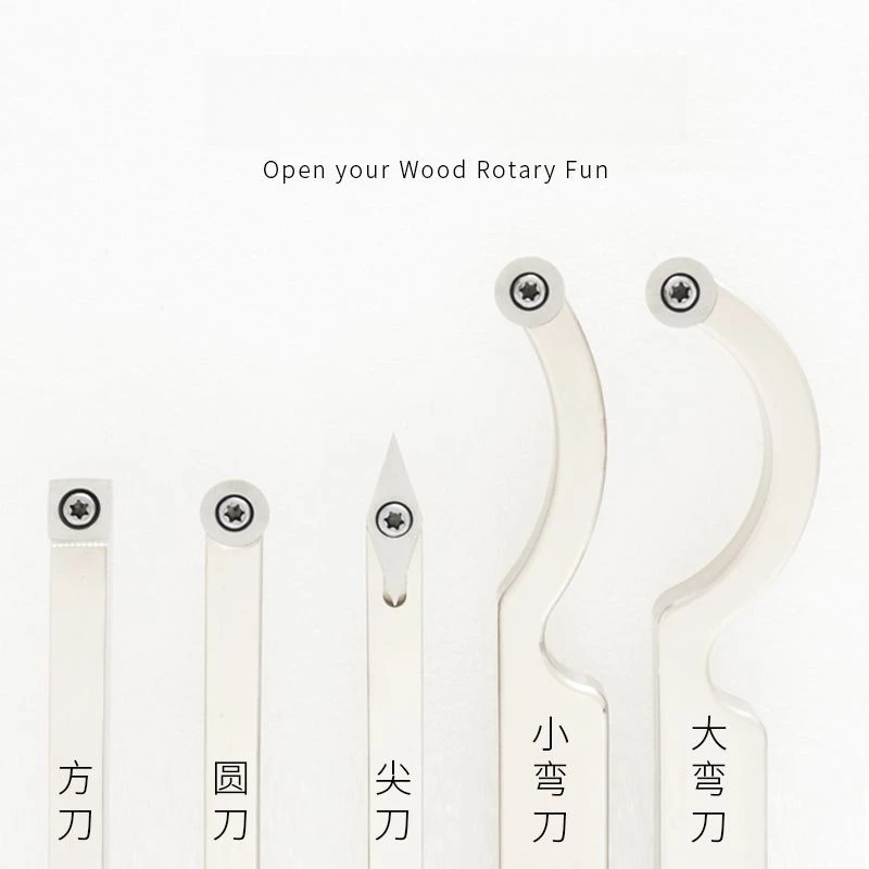 Woodworking lathe turning tool hollowing knife Digging knife Scimitar square handle wood turning tool view 3