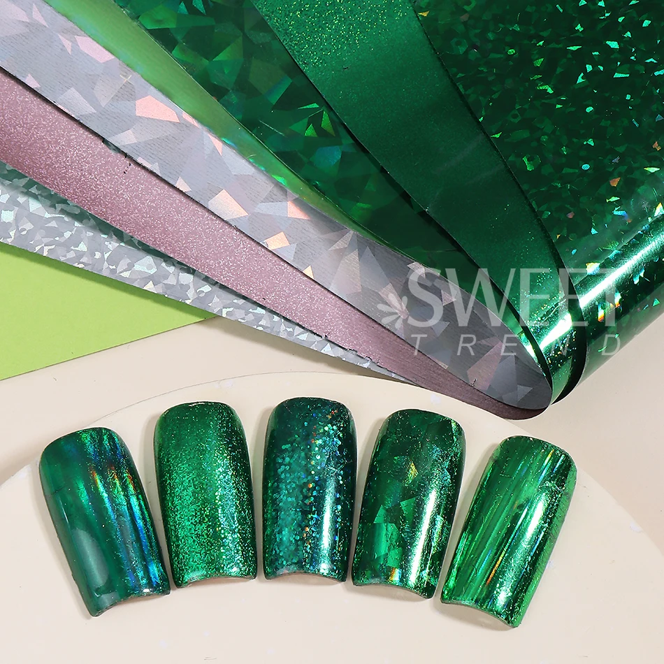 1팩 그린 시리즈 네일 아트 전사 포일 필름 크롬 미러 - Nail Art Chrome 리뷰 및 가격