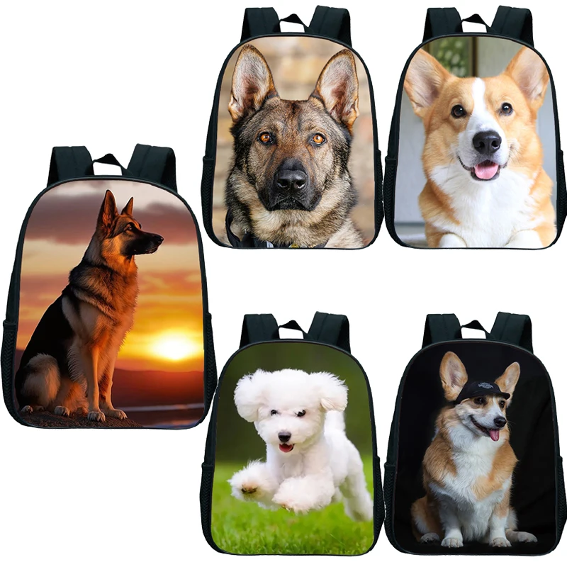 

Kids Kindergarten Bags Husky Dogs Pattern Backpack Children's Bookbag Cute Corgi Backpacks Boys Girls Animals Schoolbag Gifts