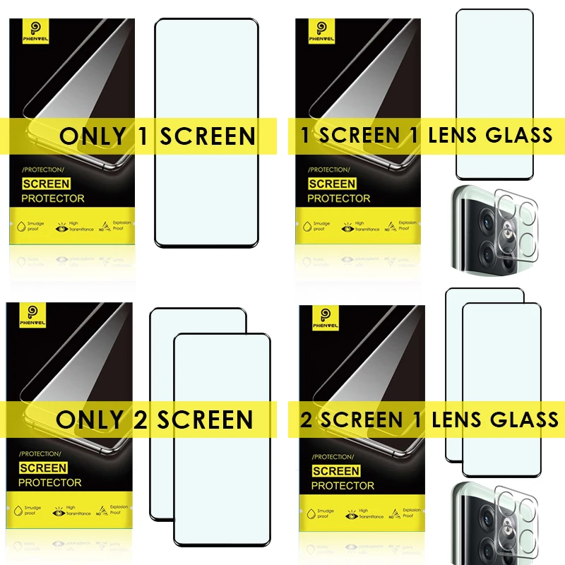 Oleophobic Protective Glass For Oneplus 10T Full Cover Screen Protector For Oneplus10t Lens Tempered Glass