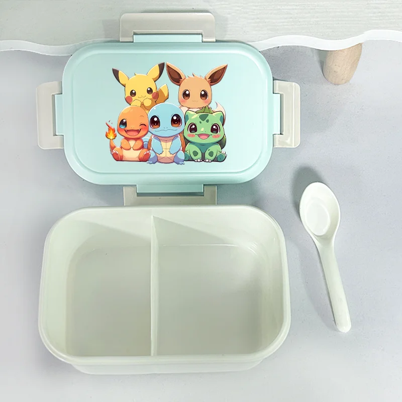 

Pokemons Pikachu Bento Lunch Box Cartoon Print LunchBox Squirtle Charizard Large Capacity Food Storage Containers Children Gift