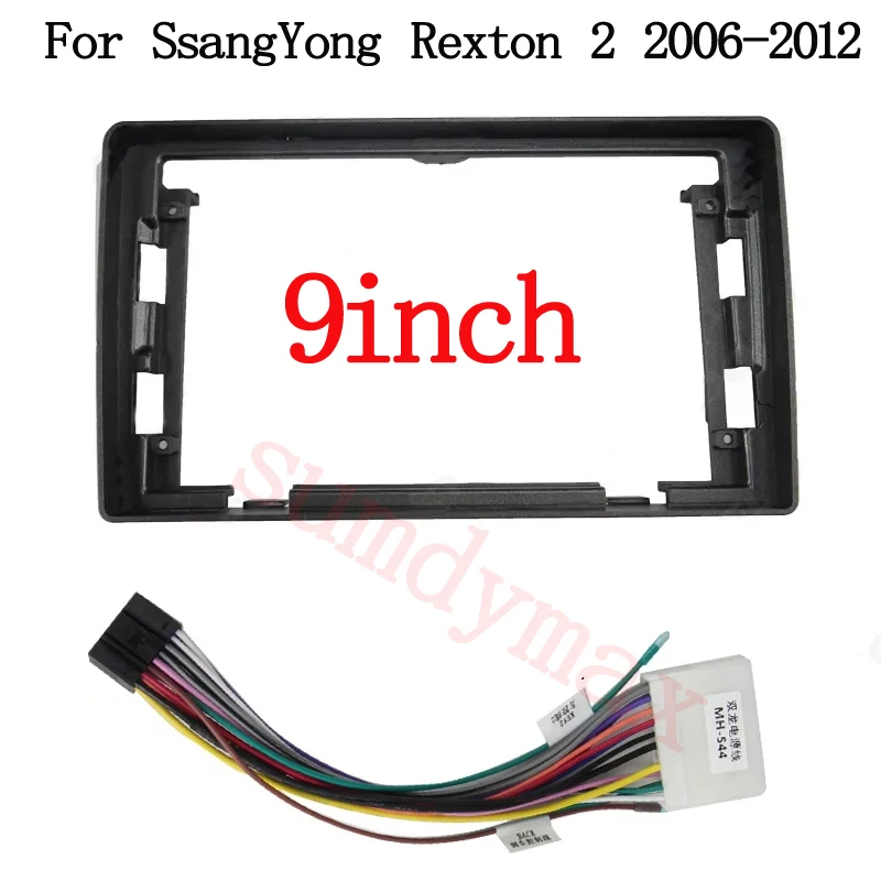 

9 inch 2din big screen android Car radio Frame Adapter For Ssangyong Rexton II 2006 -2012 car Radio Dask Kit Fascia
