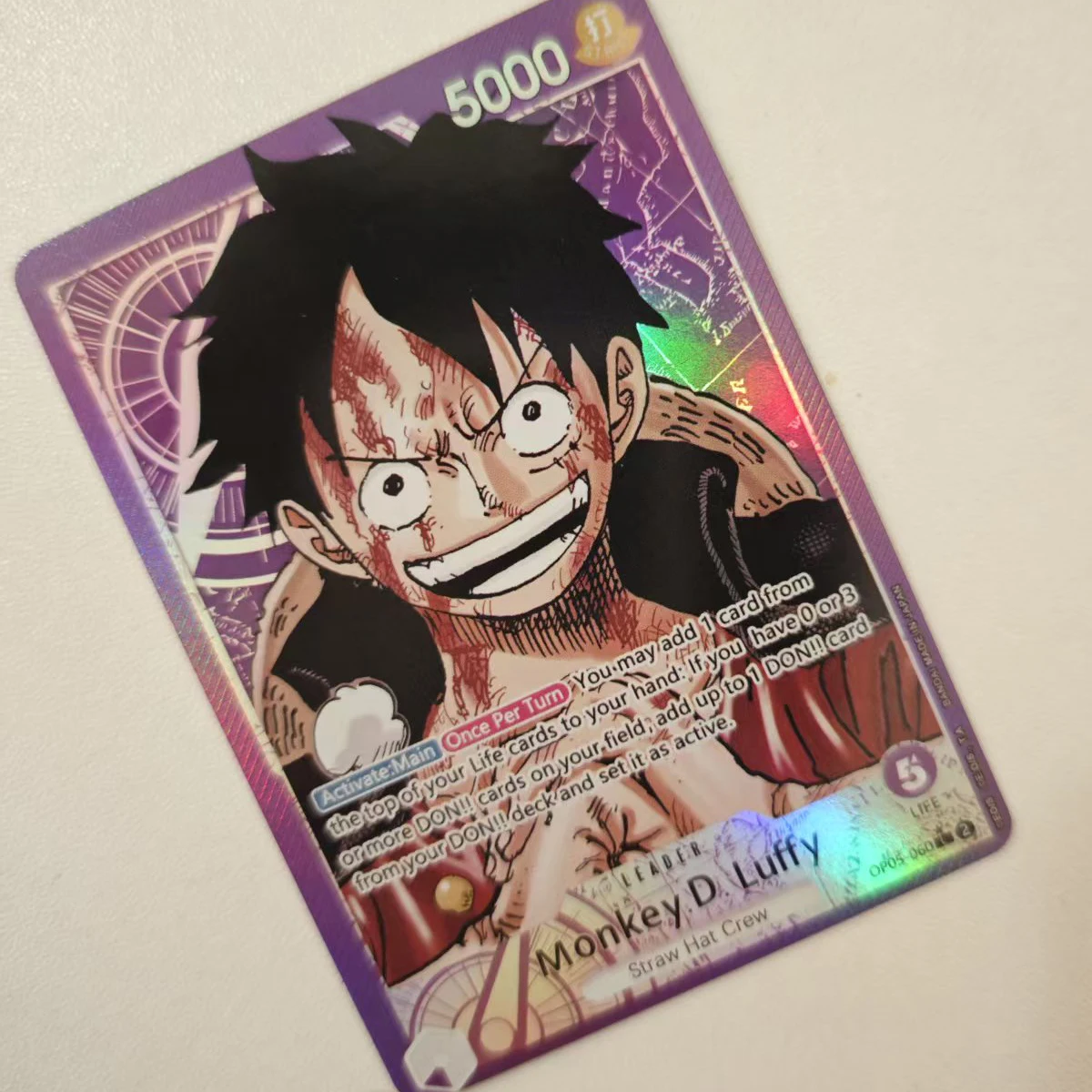 14 Styles Diy One Piece Opcg Zoro Luffy Collection Card Refraction Color Flash Classic Limited OPCG 05 Anime Cards Gift Toys