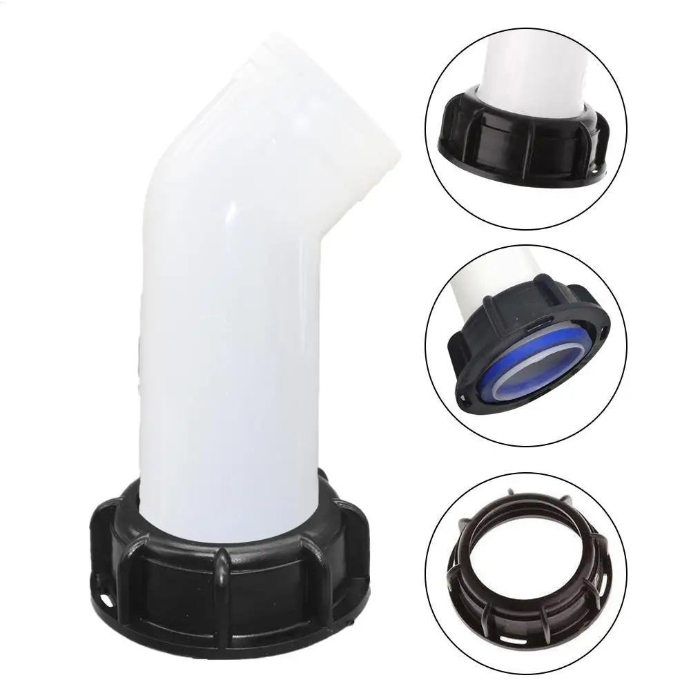 White 1000L IBC Tank Adapter Plastic Nozzle Tap 1/2