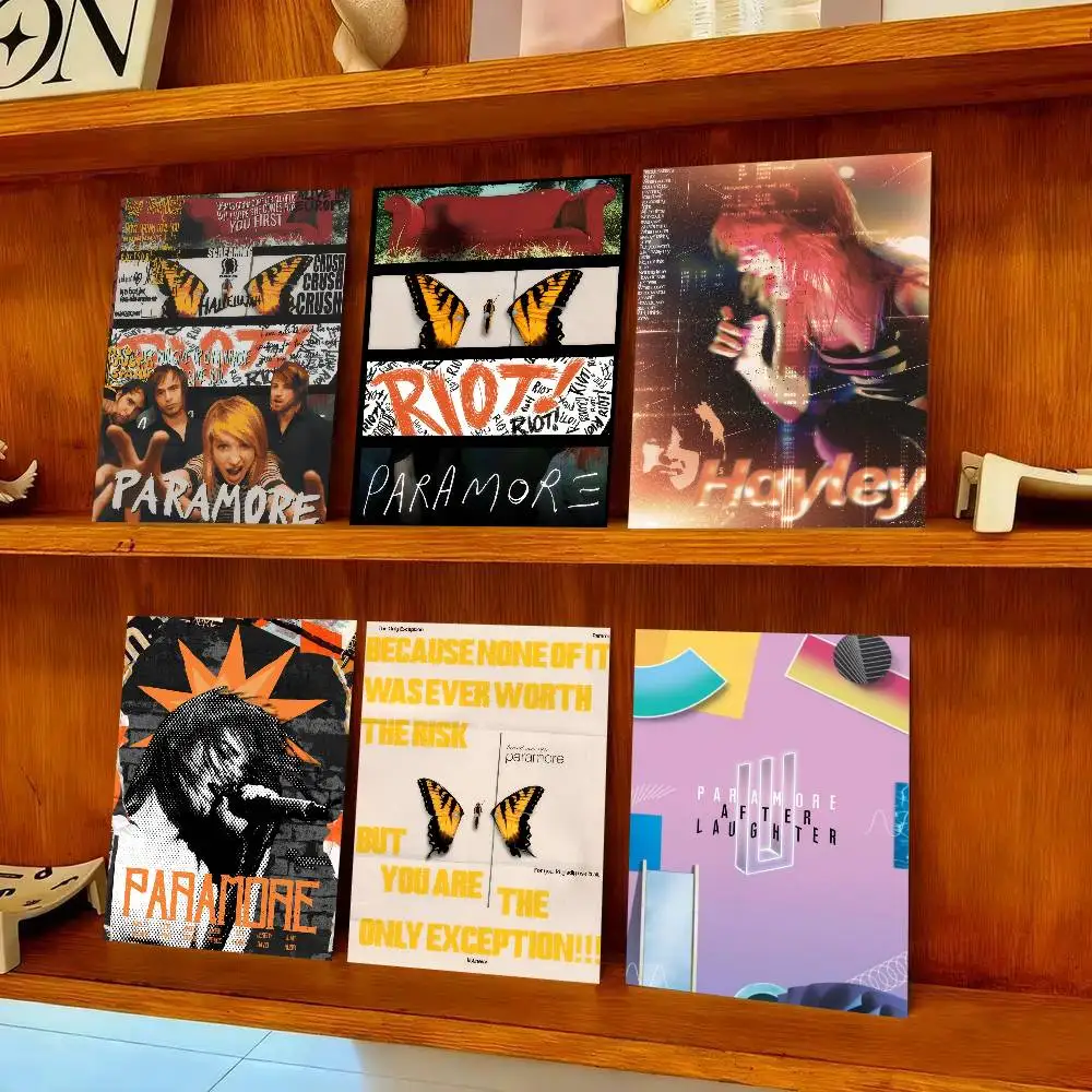 Rock Band Album P-Paramore   Vintage Posters Sticky Vintage Room Home Bar Cafe Decor Kawaii Room Decor