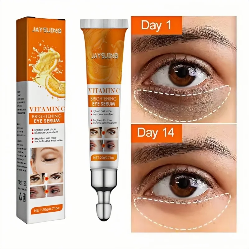 Vitamin C Eye Cream Anti Dark Circles Anti Eye Bag Whitening Fine Lines Smooth Eye Serum Skin Care Beauty 2025 New