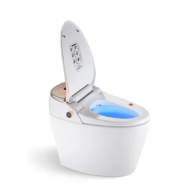 Mode Hotel Home Roségold Toiletten Toiletten Keramik Smart Intelligent Badezimmer Toilette