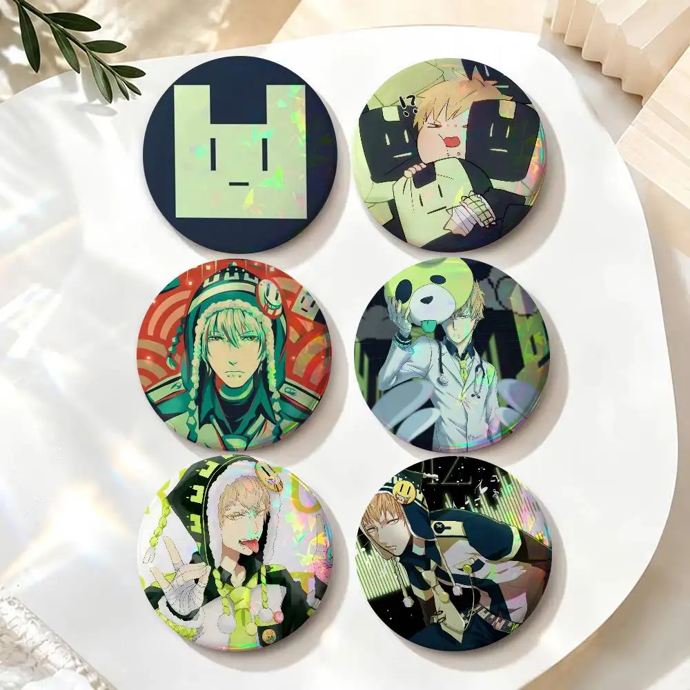DRAMAtical Murder DMMD NOIZ  Button Pin Metal Cute Brooch Collar Lapel Pin Badge Women Fashion Cartoon Lover Creative
