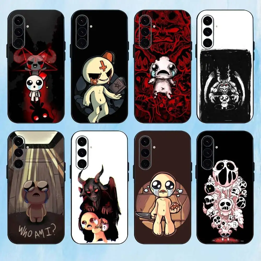 

G-Game B-Binding of I-Isaac Phone Case For Samsung Galaxy A73,A72,A71,A70,A53,A52,A51,Others Soft Black Cover