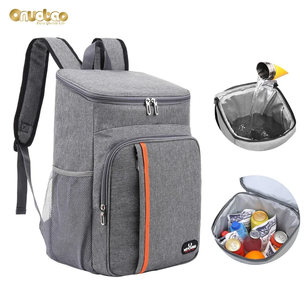 

Onuobao Picnic Backpack Double Shoulder Insulation Bag Outdoor Ice Pack Thickening Insulation Backpack Leakproof Picnic Bag