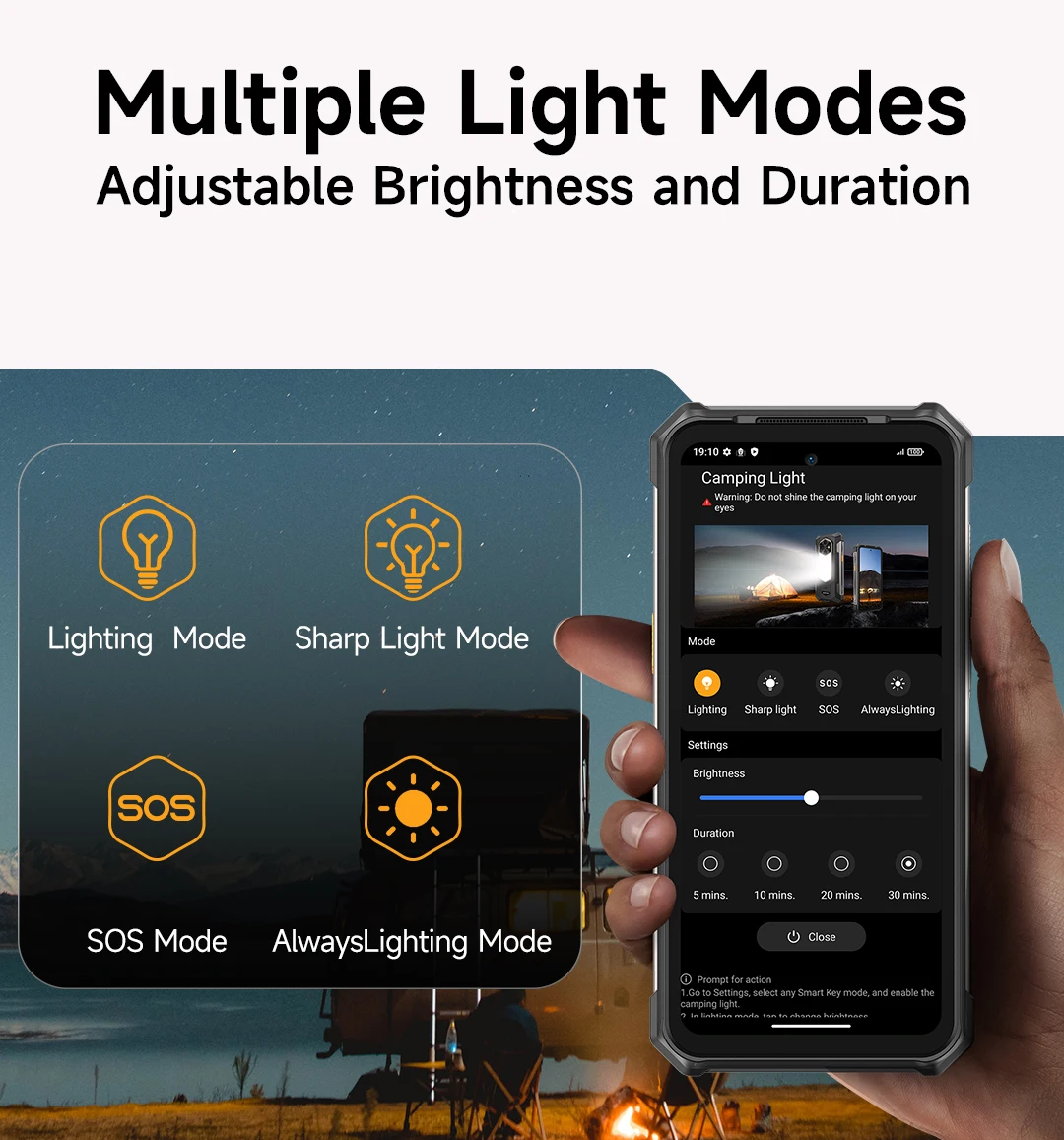 Ulefone RugKing 5 Pro 20000mAh Rugged Phone Android 16 16GB+256GB IP68/IP69K Waterproof Smartphone 6.78 FHD+ Night Camera 4G
