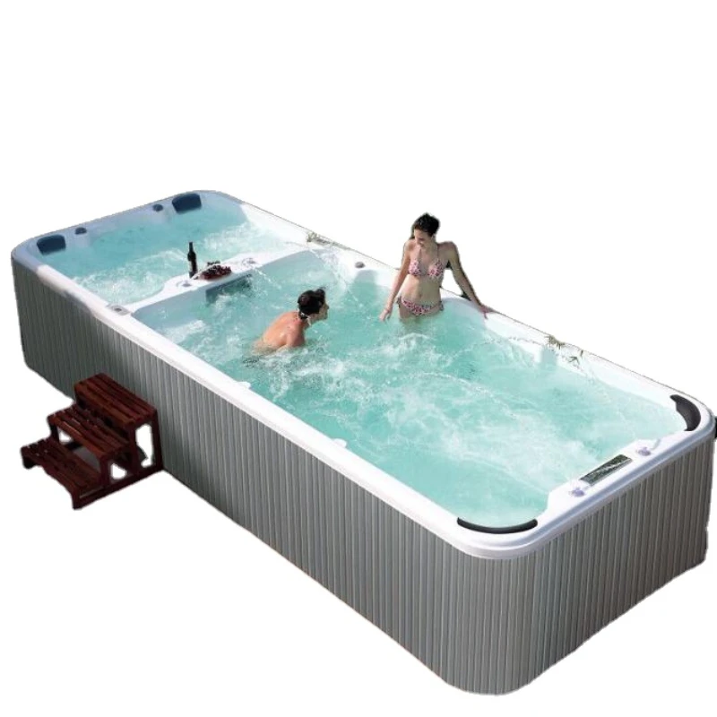 Free-standing acrylic swimming pool whirlpool massage large outdoor