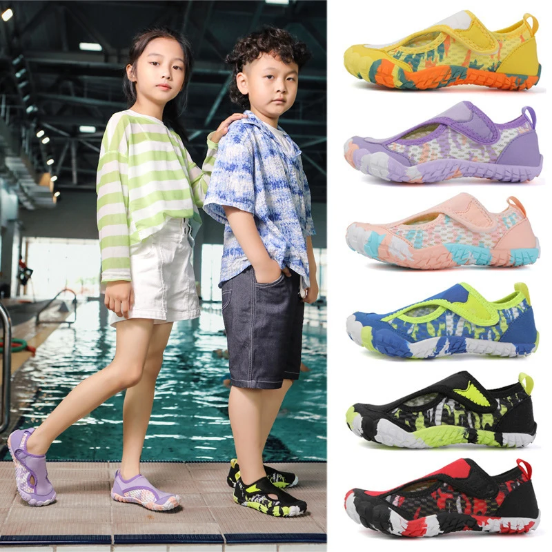 

Детские уличные аквашузы для плавания и ходьбы по воде, дышащие, для активного отдыха на пляже и в ручьях, для детей