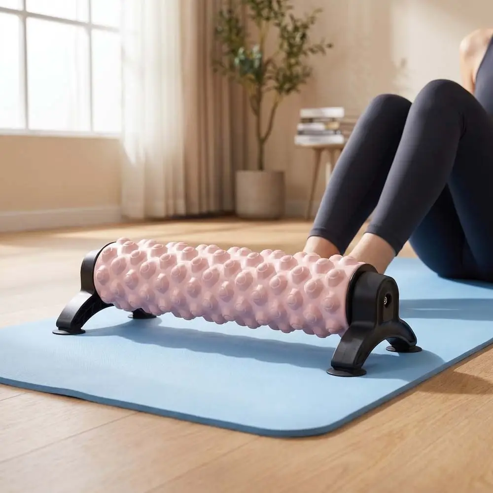 Non-Slip Suction Cup Foam Roller Stable Large Load Bearing EVA Yoga Column Thickened with Stand Deep Back Stretching Roller