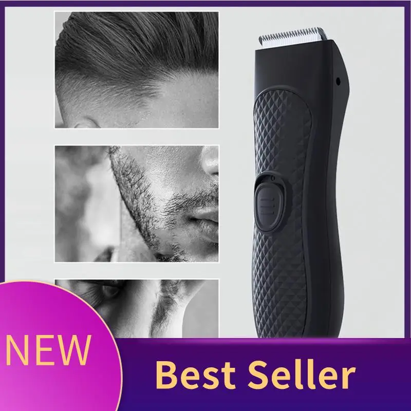 

B46C 1 компл. мужской электрический триммер для удаления волос на лобке, интимные зоны, машинка для стрижки тела, эпилятор из АБС-пластика, перезаряжаемая бритва