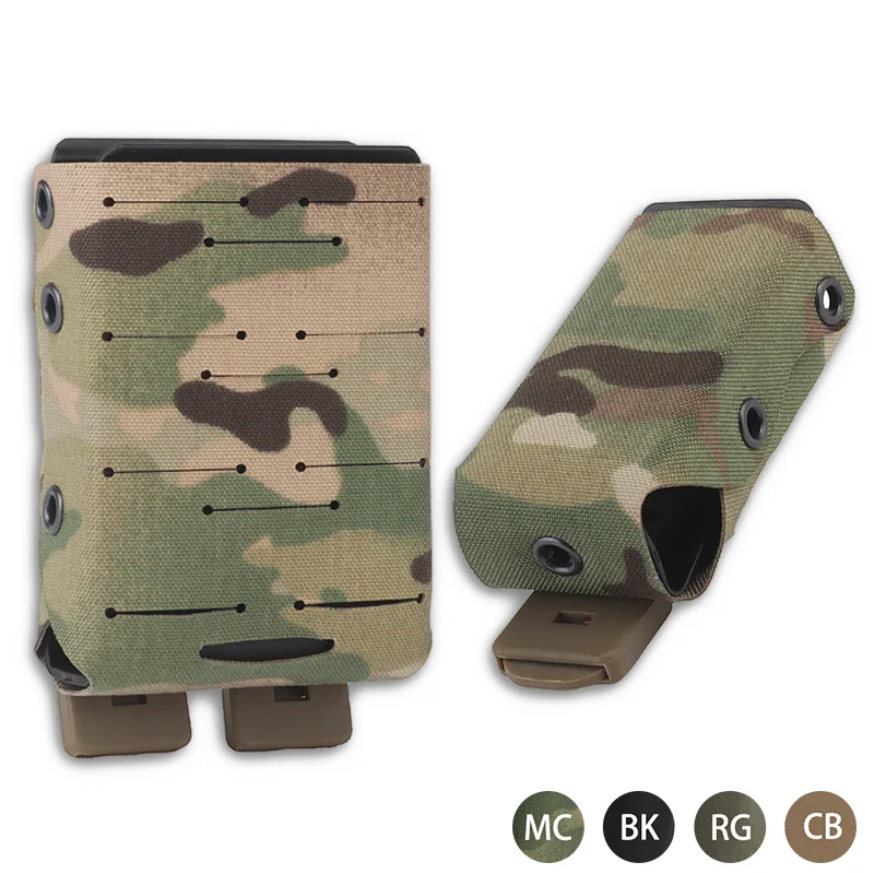 Lightweight Compact MOLLE Mag pouch AR15 M4 5.56/9mm Magazine Pouch Built-in Nylon Holder Insert Hunting Rifle Pistol Gear