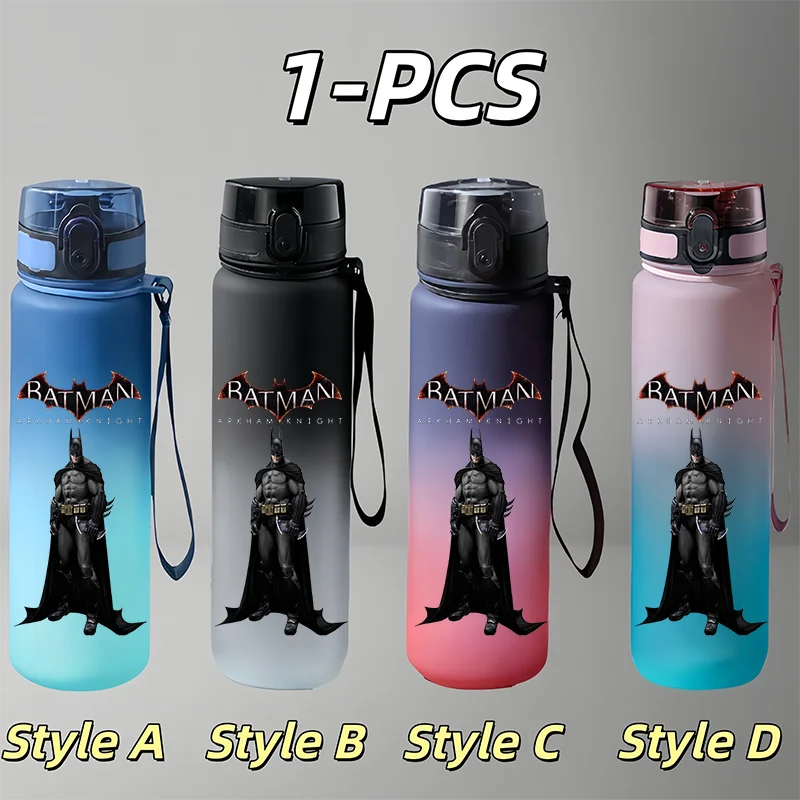 New 650ml Batman Arkham Collection BPA Free Water Bottle Large Capacity Portable Sports Outdoor Anime Drinking Cup Holiday Gift view 6