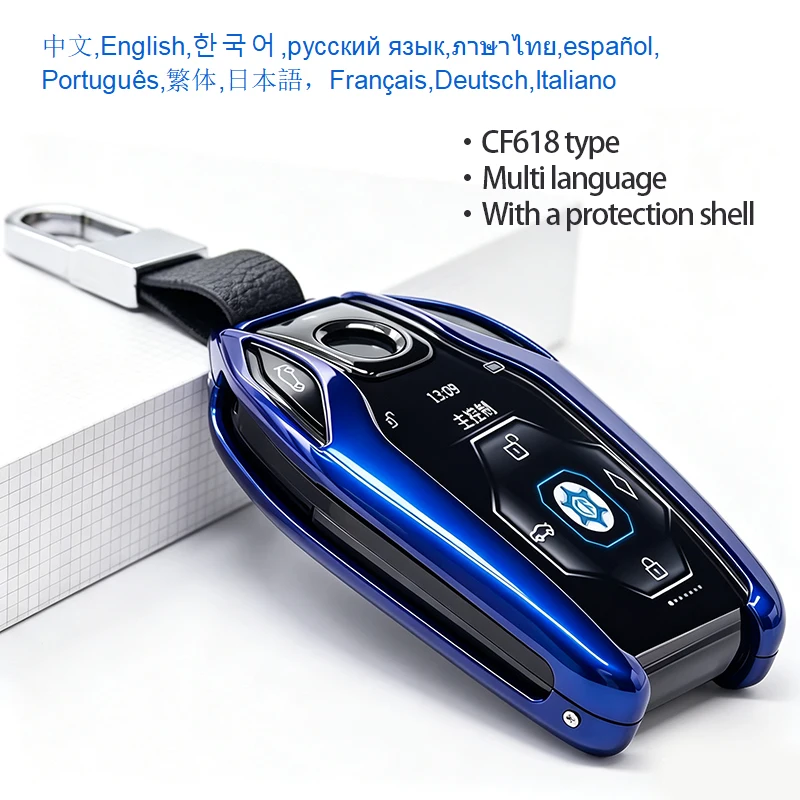 Modified Universal Smart Key for Car Touch Screen with LED Display Multi-language and Protection Cover