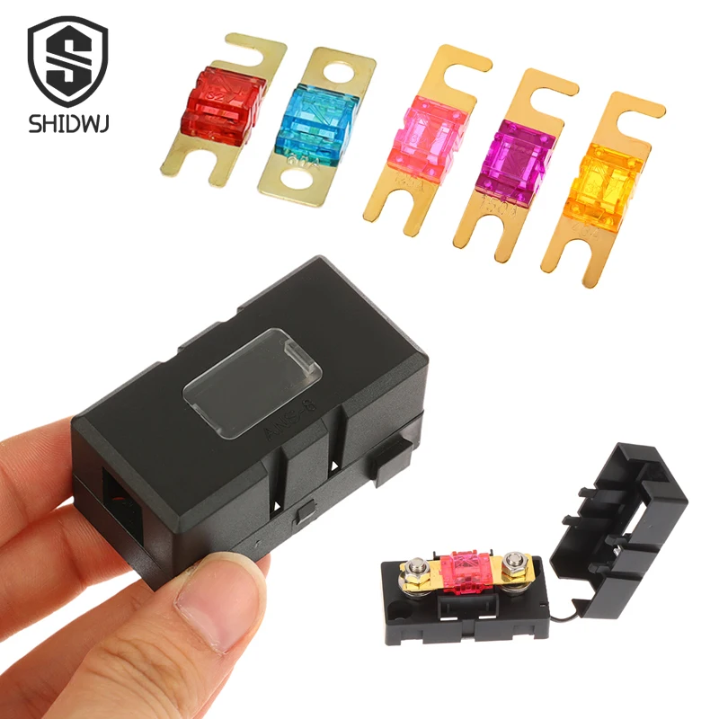 1Set ANS Trumpet Fork Plug Fuse 20V 30V 40A 50A 60A 70A 80A 100A 125A 150A 200A Bolt Fixed Insurance And Safety Plate Base