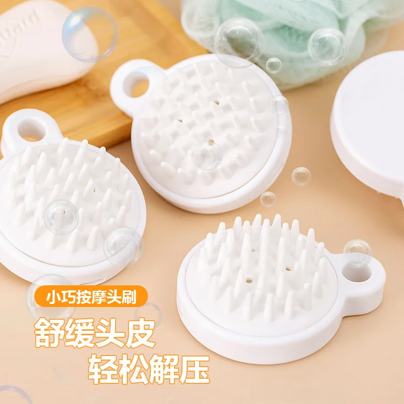 

Japanese Shampoo Artifact Massage Comb Hair Soft Brush Head Catch Head Silicone Wash Hair Brush To Clean The Scalp