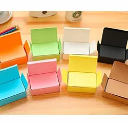 100Pcs Portable Business Card Blank Message Note Message Cards Kraft Paper Boxed Bookmark Learning Notes Office School Supplies