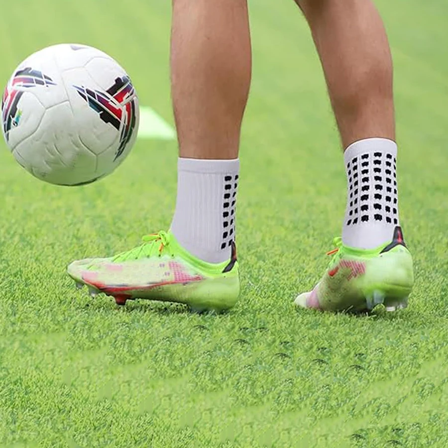 Meias antiderrapantes para homens e mulheres, atléticas, futebol, basquete, beisebol, rugby, futebol, ciclismo, corrida, skate, exercício