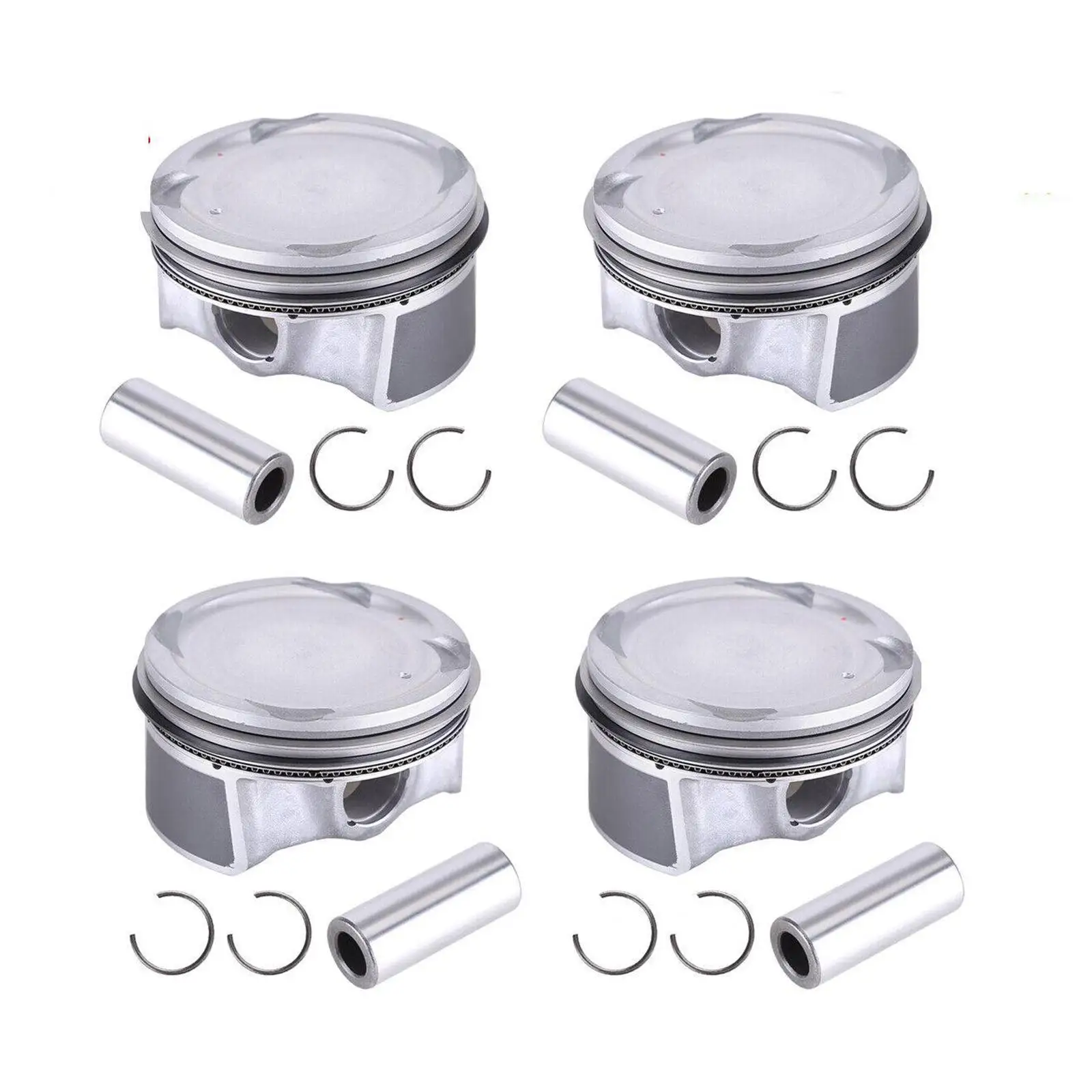 

4Pcs 230412E100 Durable Oversized Pistons for Kia Forte5 2.0L 2014-2018