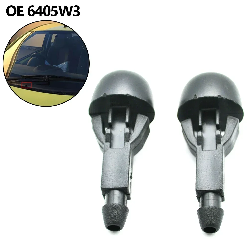 2 Pcs/Set Car Front Windshield Wiper Nozzle Jet Sprayer Kits For Toyota Aygo 107 C1 Front Windscreen Washer Jet Nozzle Spray