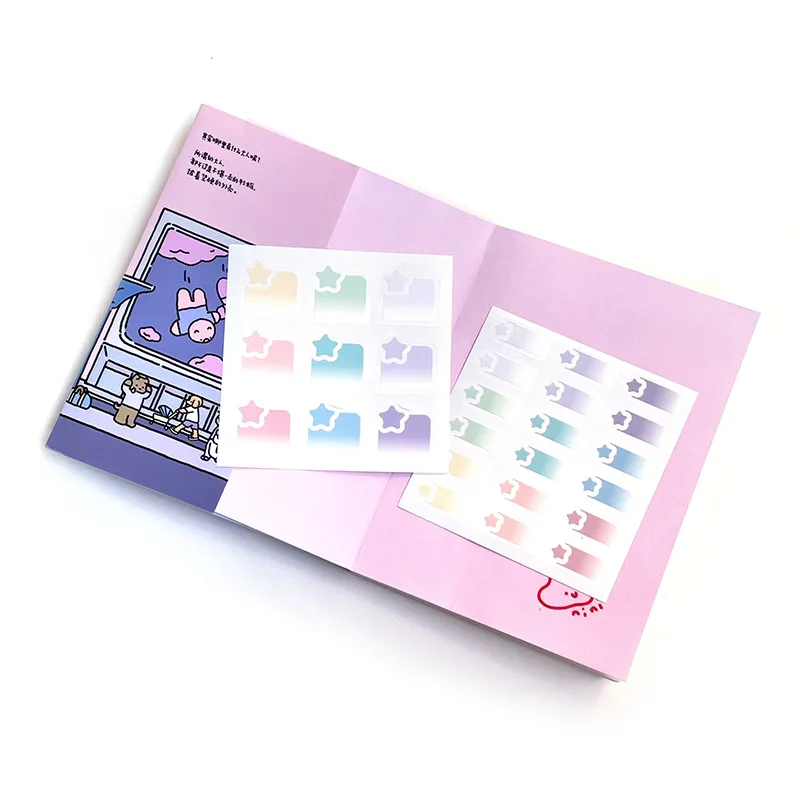 1Pc 60/90/180 Sheets Transparent PET Waterproof Sticky Note Pads Notepads Posits for School Stationery Office Supplies