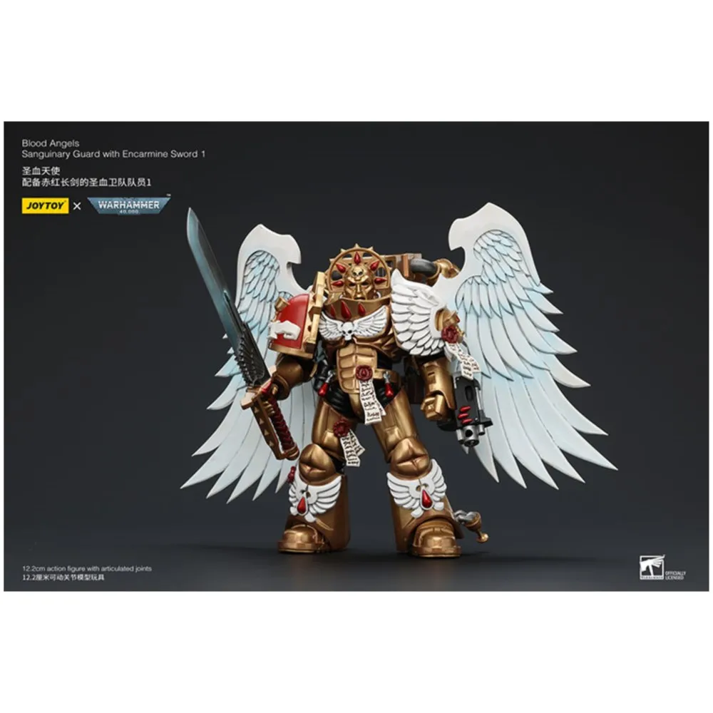JOYTOY Warhammer 40K Angeli del Sangue Guardia Sanguinaria Con Spada Encarmine 1 Action Figure Collezione Originale Decorazione della Bambola Regalo