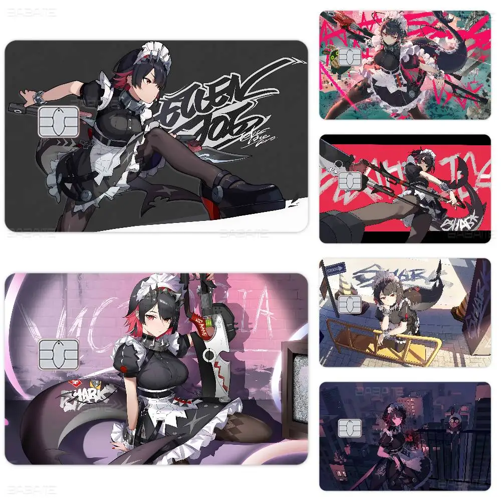 Ellen Joe Zenless Zone Zero Anime Game Anime Sticker Film Skin Cover Case for Small Large No Chip Debit Credit Card Front Side