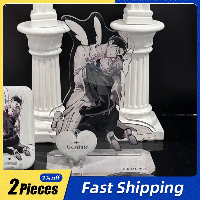 

10cm/3.93in AlienStage Standing Plates Acrylic Cute Stuff Anime Peripherals Cartoon Accessories Table Crafts Birthday Decoration