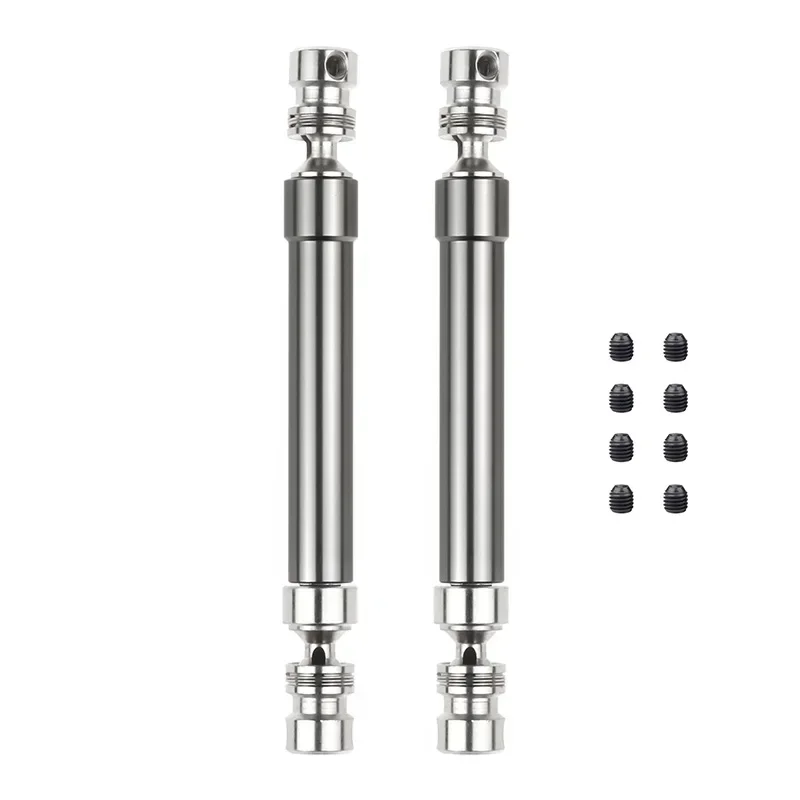 2pcs 88-113mm 112-152mm Metal HD Steel Universal Drive Shaft CVD for 1/10 RC Crawler SCX10 90046 WRAITH 90018 Trxs TRX4 D90