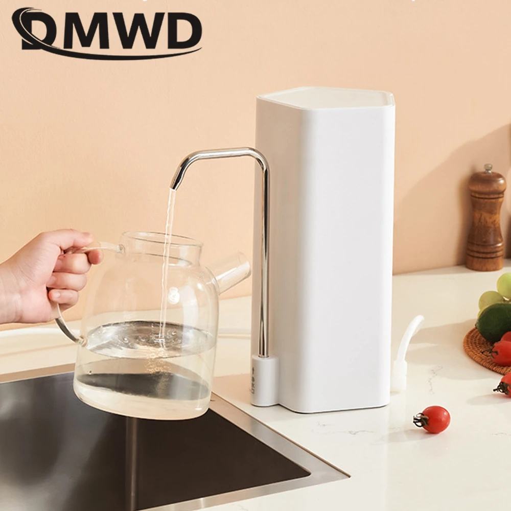 DMWD Household Water Purifier Cleaner Kitchen Faucet Ultrafiltration Tap Filter Carbon Filtration Rust Bacteria Remover 1.2L/min