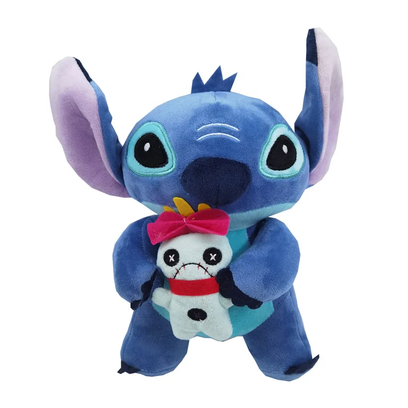 Disney Cartoon Blu Rosa Stitch Bambole di peluche Anime Giocattoli Lilo e Stitch 20CM Stich Peluche Ripiene Giocattoli Regali Di Natale per I Bambini