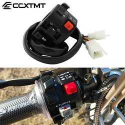 Motorcycle Far Near Light Switch Light Button Turn Signal Horn Switch For ATV Motocross Scooter KTM Honda Yamaha Kawasaki Parts