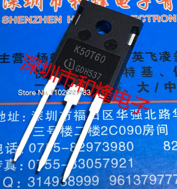 

(5PCS/LOT) K50T60 IKW50N60T TO-247