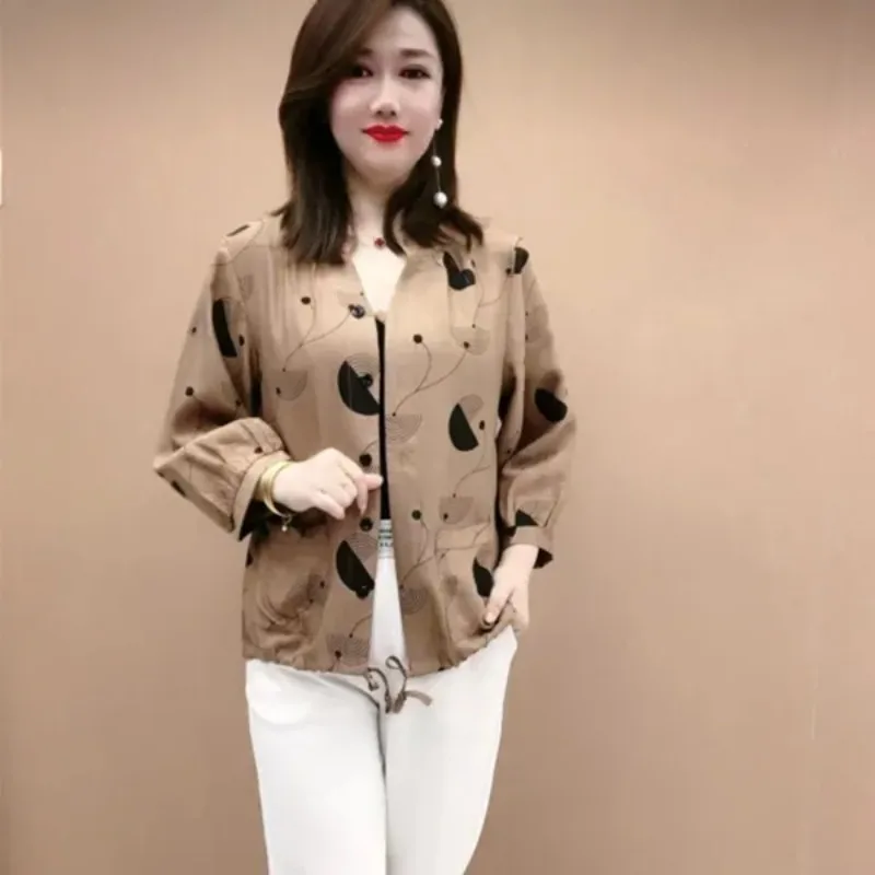 

Spring Summer New Korean Style Female Internet Celebrity Printed Versatile Sun Protection Suit