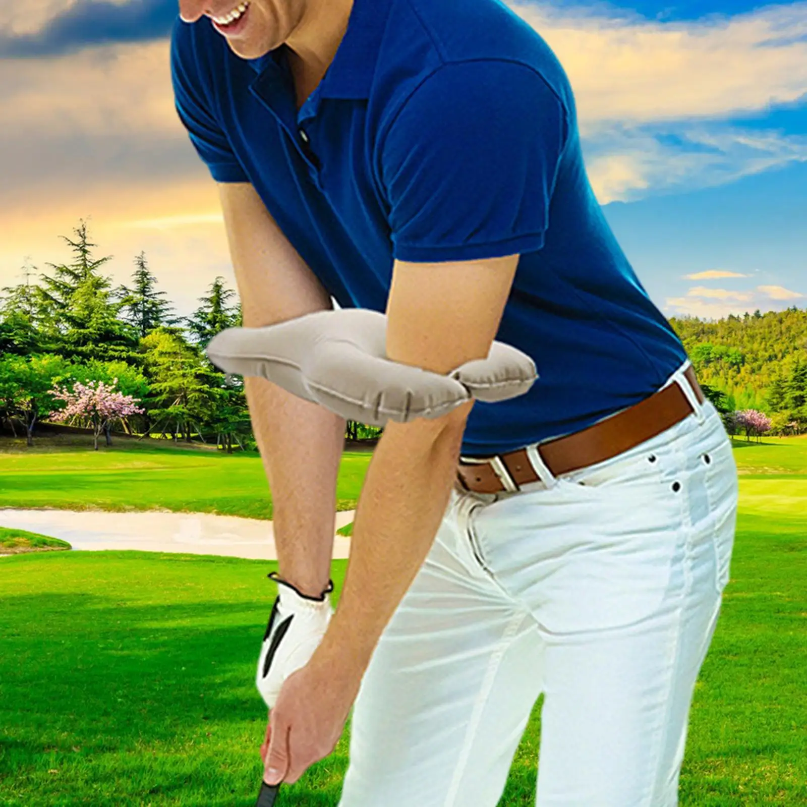 

Golf Swing Trainer Golf Posture Corrector 8 Shaped Inflatable Lightweight